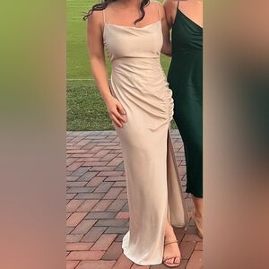 BHLDN size 6 champagne dress